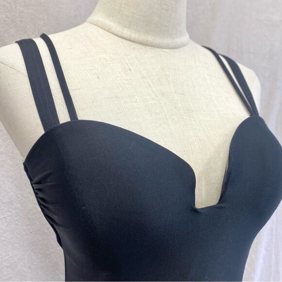 Athleta Aqualuxe Square Plunge One Piece‎ Swimsuit Size Small NWT - Picture 4 of 14